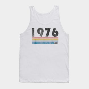 44st Birthday Gift Retro Born in May of 1976 Tank Top